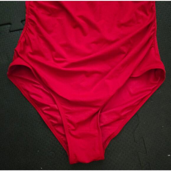 Holipick Red One Piece Swimsuit Tummy Control Womens Size Large - Picture 4 of 9